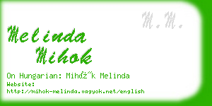 melinda mihok business card